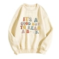 thumbnail image 3 of Sweatshirt Imprimé Col Rond Manches Longues Pull Décontracté Ample Coupe Tops Automne Mode Sweatshirt, 3 of 3