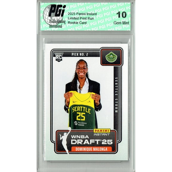 Dominique Malonga 2025 Panini Instant #DN-2 WNBA Draft '25 Rookie Card PGI 10