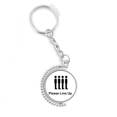 thumbnail image 1 of please line up black symbol rotatable keyholder disc accessories chain clip, 1 of 3