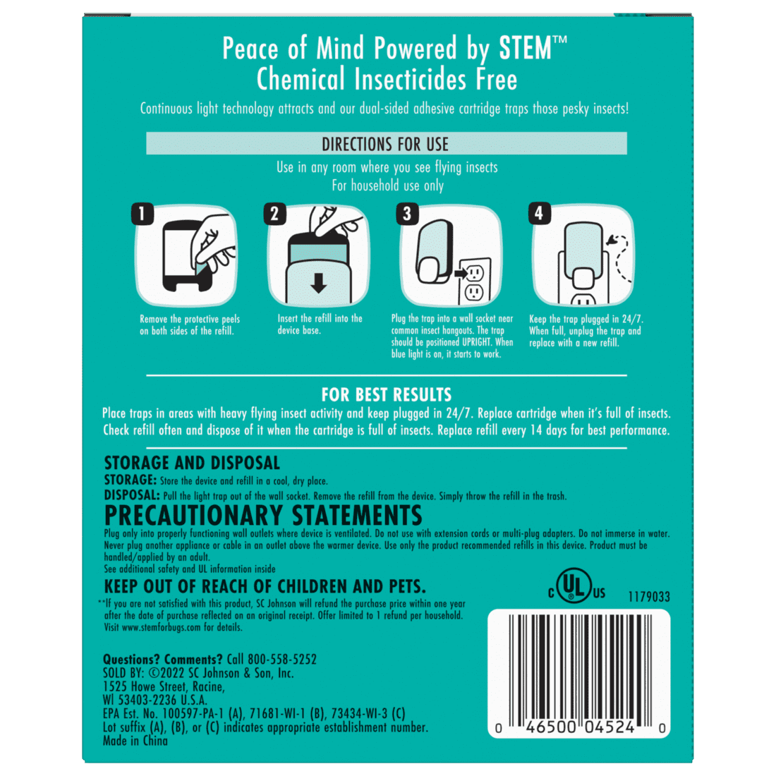 STEM Light Trap, Starter Kit with 1 Light Trap and 1 Refill