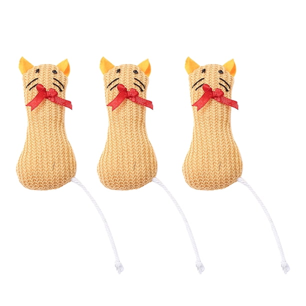 3 piezas de juguete de peluche resistente a las mordeduras, simulación de rata de dibujos animados, juguetes de peluche para gatos, juguete educativo para el hogar, tienda, mascota, gatito, gato