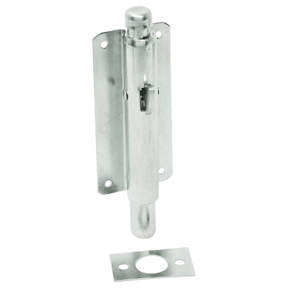 ProSource 5012224 Foot Bolt, 7 in L x 2-3/8 in W, Steel, Bright Zinc Plated