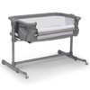 Delta Children Close2Me Bedside Baby Bassinet with Breathable Mesh - Extra Wide Portable Crib, Grey