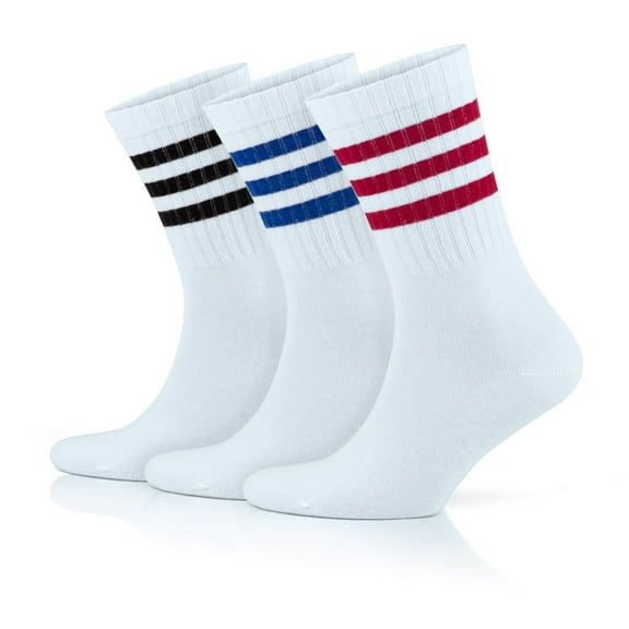 Hightex Athletic Cushioned Crew Socks For Men and Women | 3 Pairs | Model: 4210