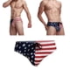 thumbnail image 4 of EeaseMX Bañador tipo bikini con estampado de bandera de EE. UU. para hombre, ropa de playa, talla L (azul), 4 of 7