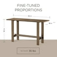 thumbnail image 6 of Maven Lane Hera Modern Wooden Console Table in Weathered Brown Finish, 6 of 7