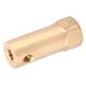 thumbnail image 4 of Eddwiin 5 uds 30mm alargar acoplamiento accesorios de conector de motor de latón hexagonal 3mm/4mm/5mm(4mm), 4 of 9