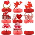 thumbnail image 2 of Valentines Centerpieces For Tables Large Pack Of 9 | Valentine Table Decorations | Valentines Day Table Centerpiece | Valentines Decorations For | 3D Valentine Honeycomb, 2 of 8