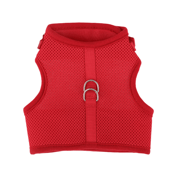 BEZT Large Escape Proof Cat Pet Harness Soft Mesh Adjustable Walking Kitten Chest,Red