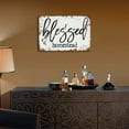 thumbnail image 4 of 5.5x8 Inch Blessed Homestead Vintage Metal Sign,Farmhouse Sign,Motivational Quotes Decor,Rustic Decor For Living Room Farmhouse Bedroom Office Home Kitchen Bathroom Garden Yard Funny Wall Art Decor, 4 of 6