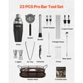 thumbnail image 2 of VEVOR Cocktail Shaker Set 23 Pcs Bartender Kit Stainless Steel Bar Tool Set Silver, 2 of 8
