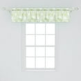 thumbnail image 2 of Ambesonne Mint Window Valance, Swirls Floral Branches, 54" X 12", Fern Green White, 2 of 3