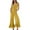 Yellow, variant on Lenpel Jumpsuits for Women Casual Loose Sleeveless Ruffle Wide Leg Rompers Trendy Overalls with Pockets