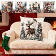 thumbnail image 1 of Funda de almohada de lino navideño - Funda decorativa de almohada impresa en 3D para sofá y cama, 45x45 cm Decoración festiva para el hogar, 1 of 6