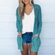 thumbnail image 2 of Mujeres de Manga Larga Tops de Impresión Casual Blusa de Bolsillo Cardigan Algodón Poliéster, Moda Señoras Top para el Uso Diario Y Casual de Primavera, 2 of 9