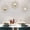 Flower+sunburst Gold, variant on 3 Pack Triangle Burst Gold Crystal Sunburst Wall Mirror Decor Home Art