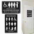 thumbnail image 3 of 2Pcs Funny Bathroom Whatever Just Wash Your Hands Alien Sign, 3 of 12