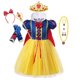 thumbnail image 1 of Vestido de princesa Blancanieves de Disney para niñas, disfraz de Cosplay, Rapunzel, Bella, Cenicienta, fiesta de cumpleaños de Halloween, ropa para niños 7-8T (etiqueta 140) Gao Jinjia LED, 1 of 2
