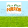 thumbnail image 1 of Farm Fresh Pumpkin (18" x 24") Yard Sign, Includes Metal Step Stake, 1 of 6
