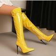 thumbnail image 5 of Women's Pointed Toe Stiletto Over-the-Knee Boots - Stylish High Heel Long Boots for Cocktail Party, Prom & Carnival | Elegant Evening Footwear, 5 of 7