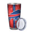 thumbnail image 2 of Taza térmica duradera de acero inoxidable 304 con tema del equipo de fútbol Bills con tapa y pajita Taza térmica de acero inoxidable de 20 oz Taza para automóvil Adecuada para bebidas frías y, 2 of 8