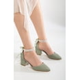 thumbnail image 3 of Miranda - Zapatos de tacón verde con perlas verde 22 CM, 3 of 7