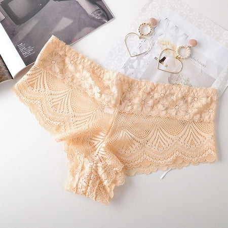 

HWRETIE Women Underwear Clearance Thin As A Cicada-wing Mesh Low-waist Cross-belt Ladies Panties Clearance Khaki 10(XL)