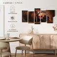thumbnail image 5 of Elephant Stock Fancy Red Wine Tasting Wall Art - Horizontal Multi Panel Canvas - Living Room Wall Decor - Food And Drink Multi Panel - Brown And Gray Decor - 94" x 48", 5 of 8