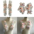 thumbnail image 4 of GENEMA Lace Applique 3D Beaded Embroidered Floral Trim Patches Great for DIY Neckline, 4 of 14