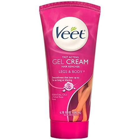 - Veet Fast Acting Gel Cream Hair Remover Legs & Body 6.78 Oz