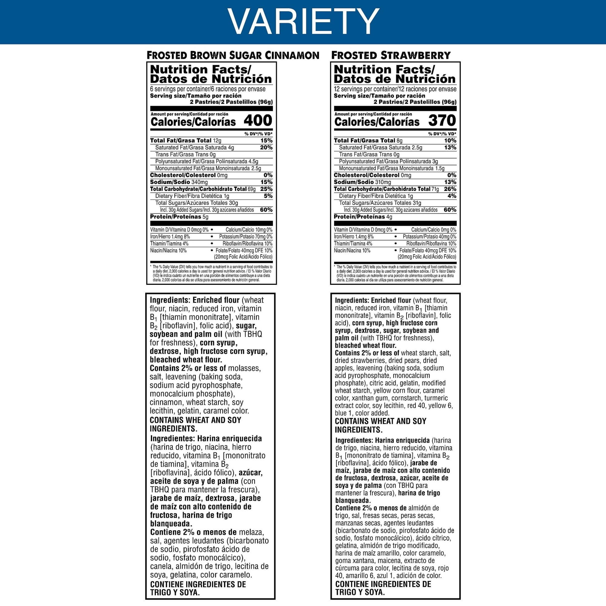 Pop-Tarts Variety Pack Toaster Pastries, Breakfast Foods, Shelf-Stable, 60.9 oz (36 Count)