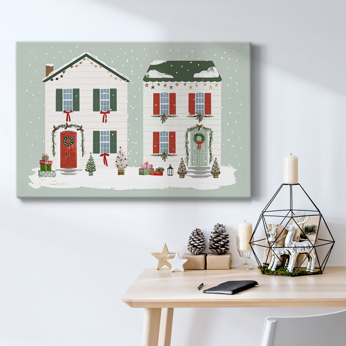Festive Front Door Collection A- Gallery Wrapped Canvas