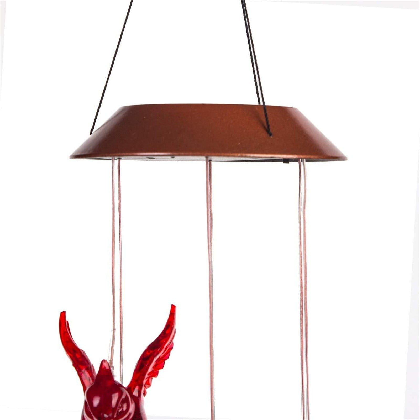 Solar Fence Wind Chime Spinner Light,LED Hanging Outdoor Garden Decorative Light Home Decor Collection