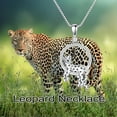 thumbnail image 5 of SOULMEET Cheetah Pendant Necklace Leopard Round Necklaces Sterling Silver Panther Necklace Jewelry Gift for Women, 5 of 7