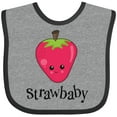 thumbnail image 3 of Inktastic Cute Strawberry Strawbaby Boys or Girls Baby Bib, 3 of 4