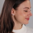 thumbnail image 2 of Humble Chic Ear Crawler Earrings for Women - Silver Plated Hypoallergenic Leaf Climbers, 2 of 8