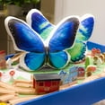 thumbnail image 3 of JWH 3D Handmade Decorative Butterfly Throw Pillows for Couch Sofa Chair Home Decor Blue 13x17inch 1PC, 3 of 11