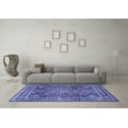 thumbnail image 3 of Ahgly Company Indoor Rectangle Medallion Blue Traditional Area Rugs, 2' x 4', 3 of 4