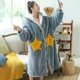 thumbnail image 1 of Camisón grueso y cálido de franela para mujer, Pijama largo con capucha de Animal, bata de Cosplay, ropa de dormir de felpa, Invierno, 1 of 2
