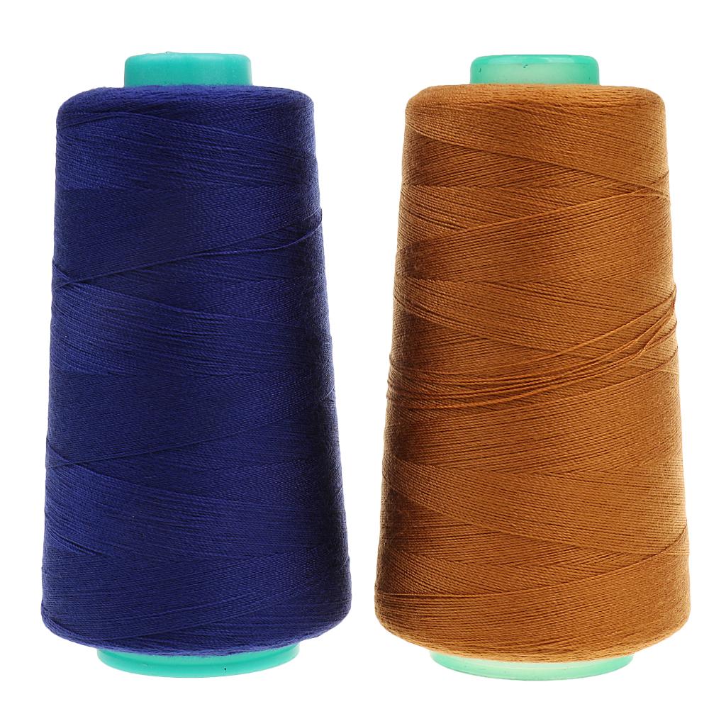 3000 Yards Bonded Polyester Thread Heavy Duty Resistant for Upholstery  Sewing 