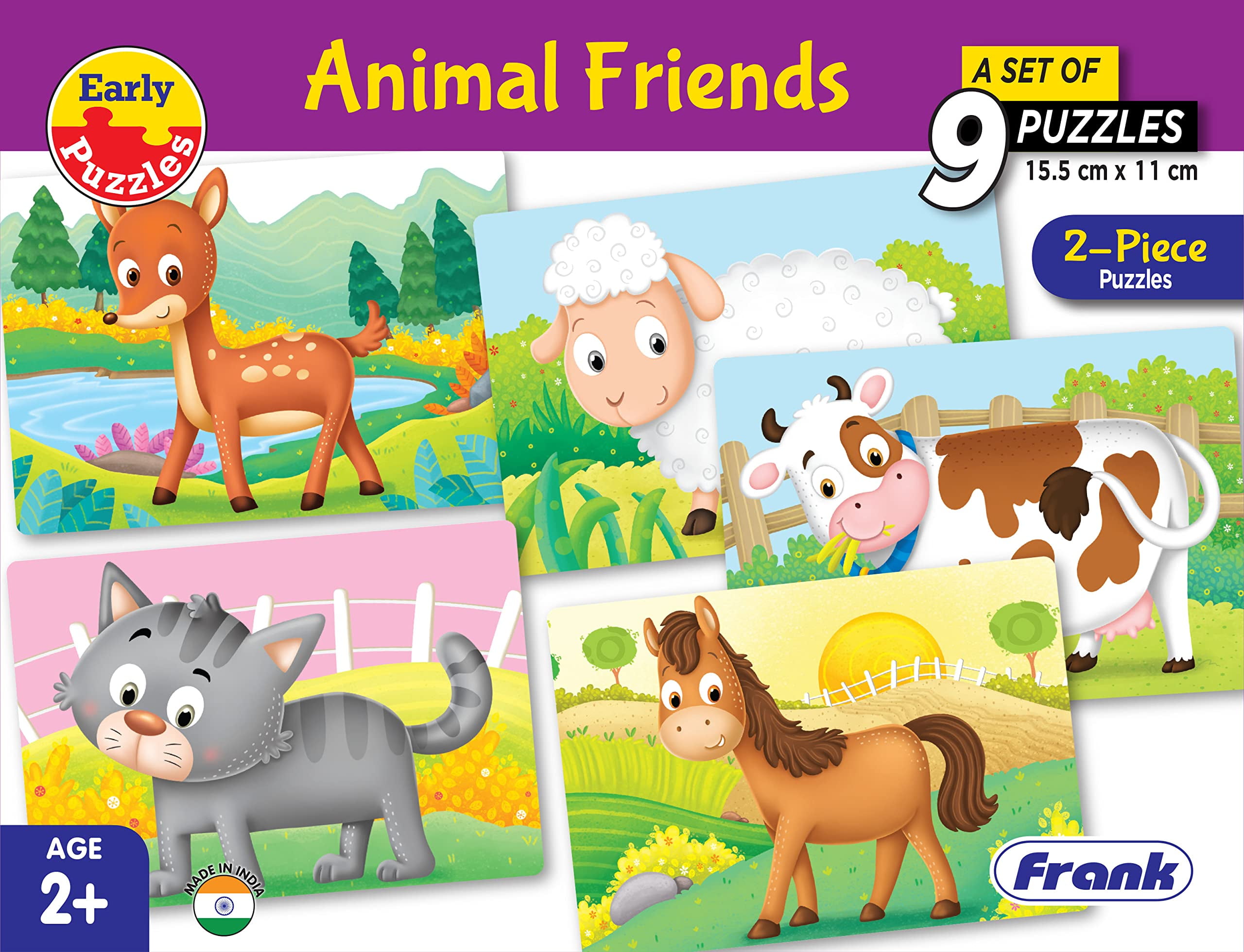 Educa - Disney Animal Friends. Puzzle Bois 2 x 50 pièces. +4 Ans Ref. 13144