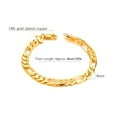 thumbnail image 1 of Brazalete de la Cadena de Oro, Pulsera de Oro Mano de Obra de Acero inoxidable Elegante para Hombres para Fiesta, 1 of 7