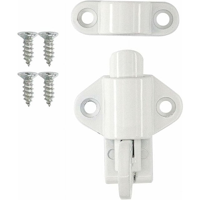Pestillo de puerta de cierre automático con tornillos,Anillos de tiro de rebote,Pestillo de puerta con resorte de cierre automático con tornillos