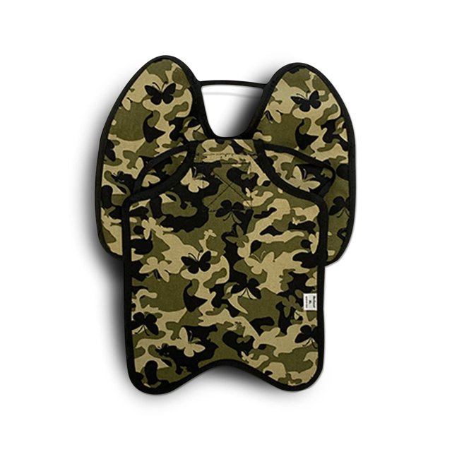 Hen Saver Hen Apron/Saddle, Single Strap w/Fixed Shoulder Protector – Durable Premium Protection, Hand-Sewn, 100% Cotton, 3 Layers Thick, Protection for Feather Loss & Rooster Injuries - Camo, Large