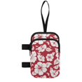 thumbnail image 2 of COEQINE Large Capacity Forearm Crutch Bag for Women Tropical Hibiscus Red Elbow Crutch Attachment, Zipper Pouch, 2 Pockets, Lightweight, for Walking Cane & Hiking Stick, 2 of 7