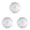 Clear 3PCS, variant on Clear Lazy Turntable 6" Acrylic Turntable Bearing For Decorating Cookies Clear Swivel Organizer Base