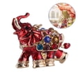 thumbnail image 3 of 1 llavero de elefante con diamantes brillantes, bolso creativo, colgante de metal para mujeres y hombres, decoración (rojo), 3 of 4