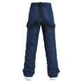 thumbnail image 5 of Xfvqtps Women Snow Pants Ski Bibs Snowboarding Adjustable Straps Solid Color Thermal Warm Waterproof Windproof Winter Overalls Blue, 5 of 7