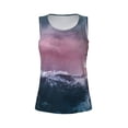 thumbnail image 4 of Fotbe Boat Lighthouse Storm Waves Womens Loose Fit Casual Flowy Slim-Fit Tank Tops Athletic Round Neck Trendy Sleeveless Summer Tops for Gym and Yoga-Small, 4 of 9