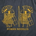 thumbnail image 2 of Mens Roman Noodles T Shirt Funny Ramen Ancient Rome Joke Tee for Guys Graphic Tees, 2 of 9